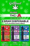 Get Stoned Pure THCA 3g Disposables - 5 Flavors