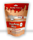 Get Stoned THCA Gummies - 20ct - 4000mg - Strawberry Haze - Bandit Distribution