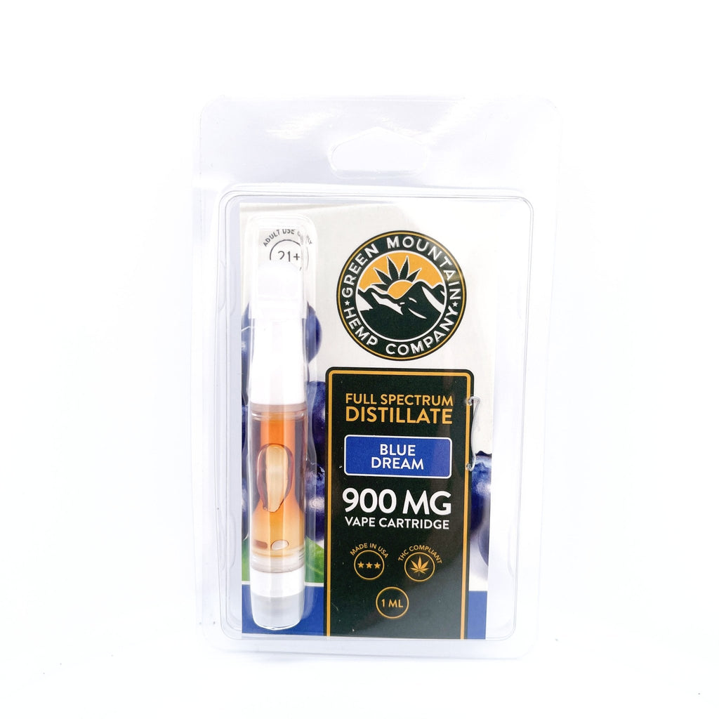 Green Mountain Hemp Co Full Spectrum 900mg 1g Cart - Blue Dream Bandit Distribution Green Mountain Hemp Co Full Spectrum 900mg 1g Cart - Blue Dream Bandit Distribution