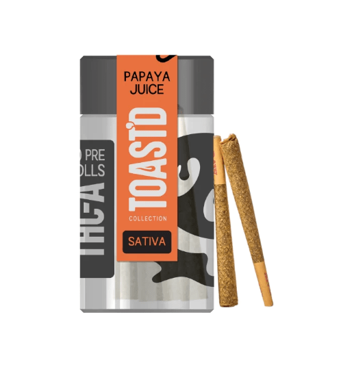Half Bakd - Papaya Juice- TOAST'D THC-A Pre-Rolls -Sativa - Bandit Distribution