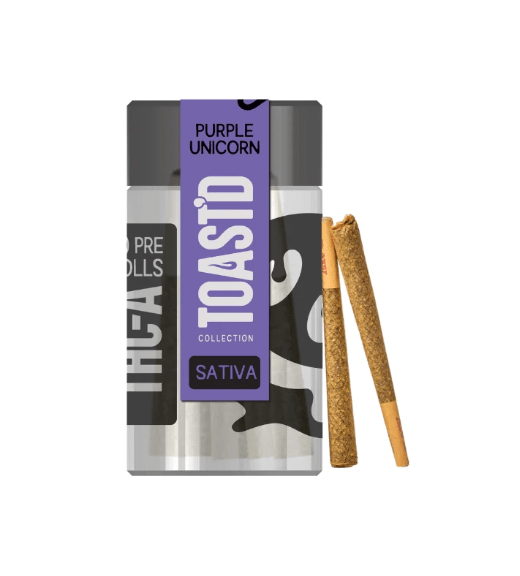 Half Bakd - Purple Unicorn - TOAST'D THC-A Pre-Rolls -Sativa - Bandit Distribution
