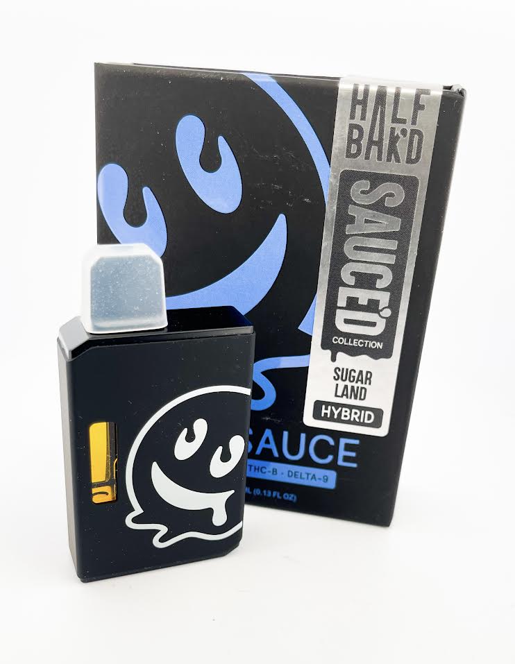 Half Bak'd Sauce'd 4g Live Resin Disposable - Sugarland - HempWholesaler.com