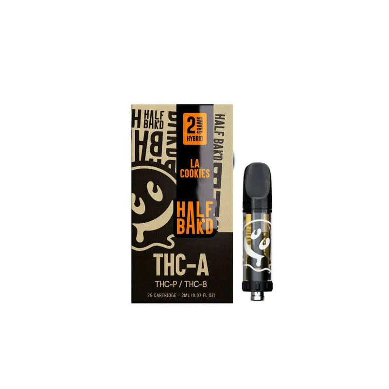 Half Bak'd THC-A 2G Cartridge - LA Cookies (Hybrid) - HempWholesaler.com