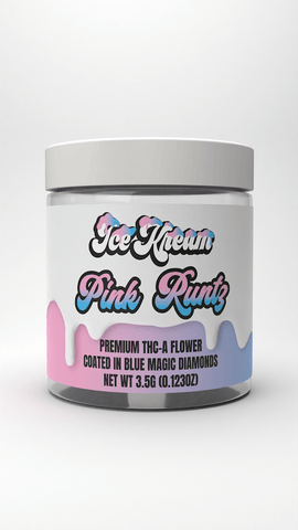 Ice Kream Thca Flower w/ Dusted Diamond 3.5g - Pink Runtz - HempWholesaler.com
