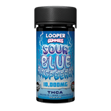 Looper Thca Live Badder Gummies - 10,000mg - Sour Blue Raspberry - HempWholesaler.com