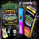 Looper XL Live Resin 3g Disposable - Green Crack x Chemdawg (THCa/ THC-JD / THC- P)