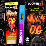 Looper XL Live Resin 3g Disposable - Hardcore OG (THCa/ THC-B / THC- P) - Bandit Distribution