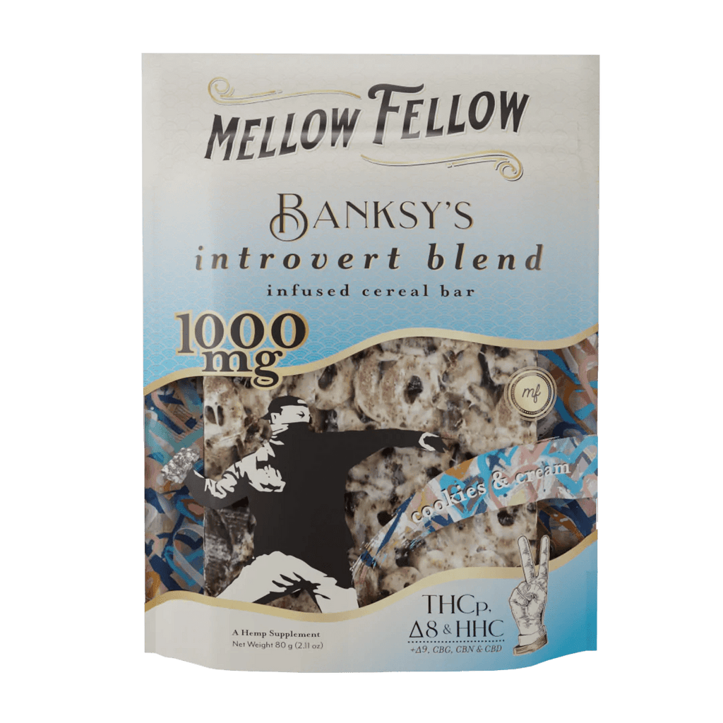 Mellow Fellow - Banksy's Introvert Blend Cereal Bar 1000mg - Cookies & Cream