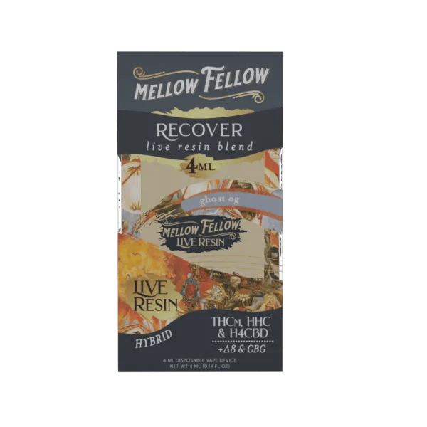 Mellow Fellow - Disposable - 4ML - Live Resin - Dream Blend - Ghost OG - HempWholesaler.com