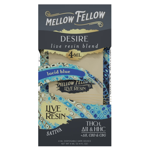 Clearance - Mellow Fellow - Disposable - 4ML - Live Resin - Dream Blen Bandit Distribution Clearance - Mellow Fellow - Disposable - 4ML - Live Resin - Dream Blen Bandit Distribution