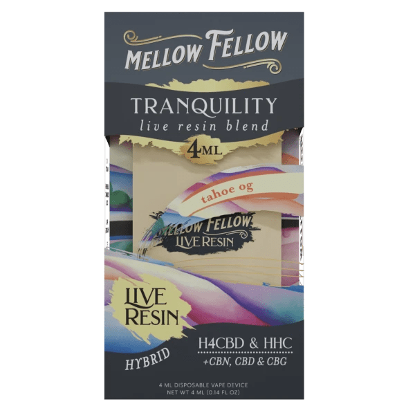 Clearance - Mellow Fellow - Disposable - 4ML - Live Resin - Dream Blen Bandit Distribution Clearance - Mellow Fellow - Disposable - 4ML - Live Resin - Dream Blen Bandit Distribution