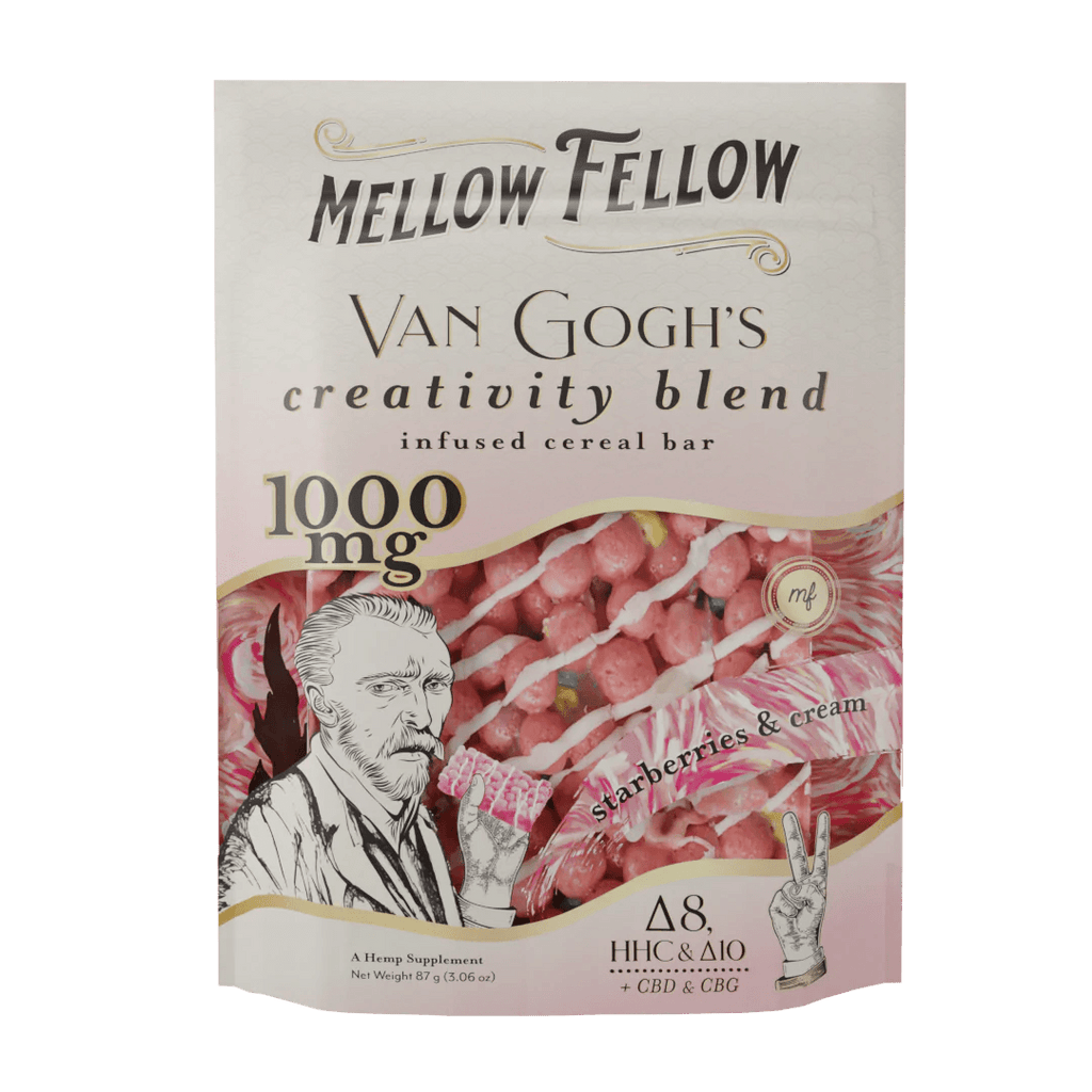 Mellow Fellow - Van Gogh's Creativity Blend Cereal Bar 1000mg - Strawberries & Cream