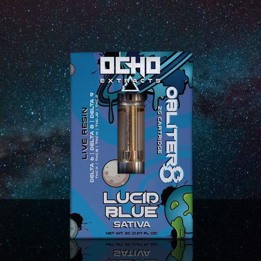 Obliter8 2 Gram Cartridge - Lucid Blue - Indica - Live Resin