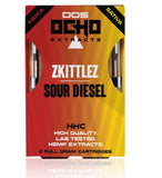 OCHO Extracts - DOS Ocho HHC Cartridge - Sour Diesel/Zkittlez - 2 Gram