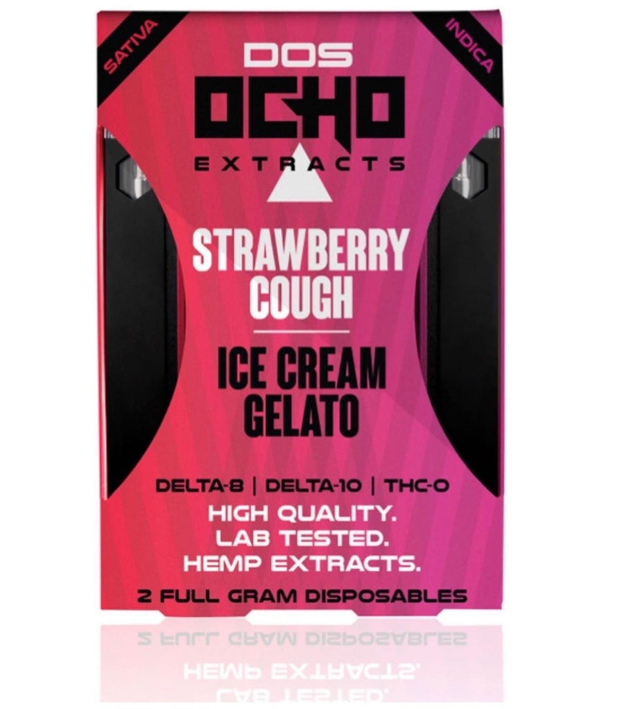 OCHO Extracts - DOS Ocho Tri-Blend Disposable - Strawberry Cough/Ice Cream Gelato - 2 Gram
