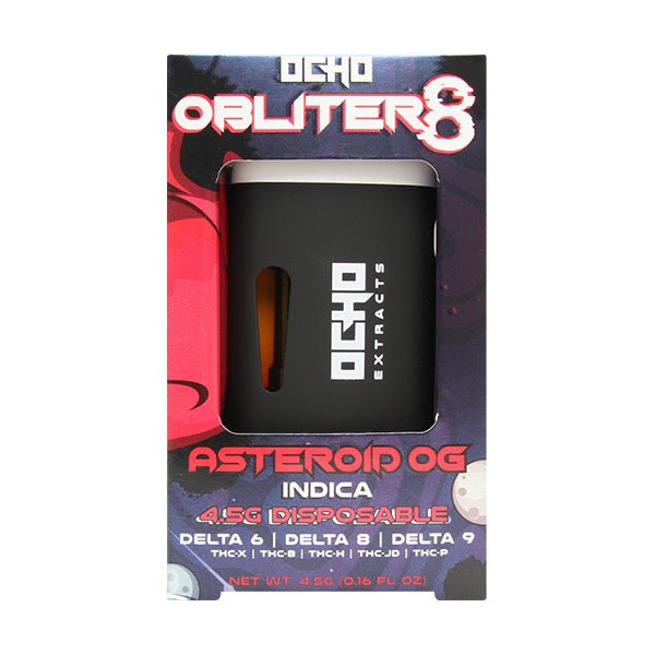 Ocho Extracts Obliter8 Disposable - 4.5G - Asteroid OG - HempWholesaler.com