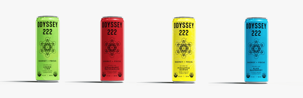 Odyssey Elixir "222" Series Mushroom Energy Drinks - Bandit Distribution