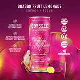 New Flavor - Odyssey Elixir - Sparkling Elixir Series - 1 Case (12 Cans) DragonFruit Lemonade - 1 case