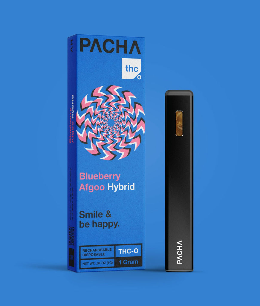CLEARANCE - Pacha THCO Disposables - 1g - 1000mg Blueberry Afgoo