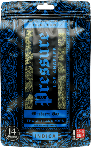 Pressure LA Exotic Thca Flower 14g - Blueberry Gas 28.53% - HempWholesaler.com