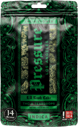Pressure LA Exotic Thca Flower 14g - LA Kush Cake 30.32 - HempWholesaler.com