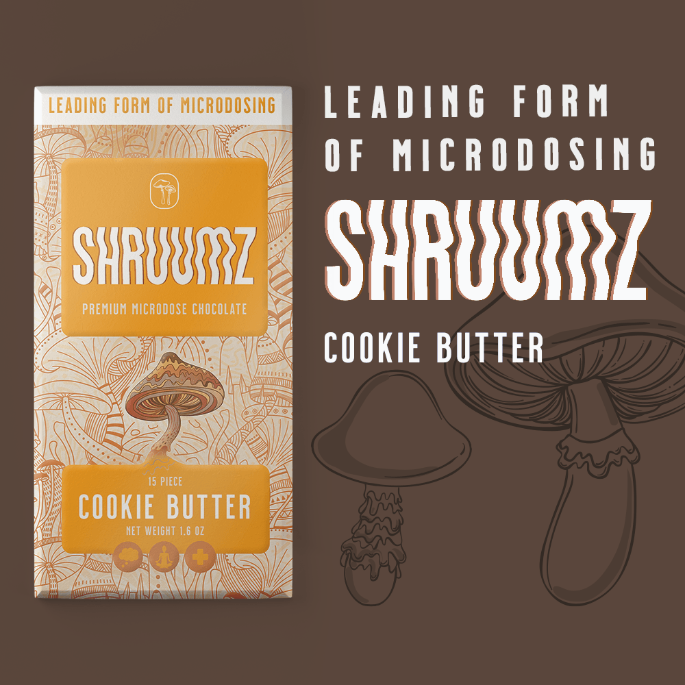 Shruumz Mushroom Chocolate Bars - Cookie Butter