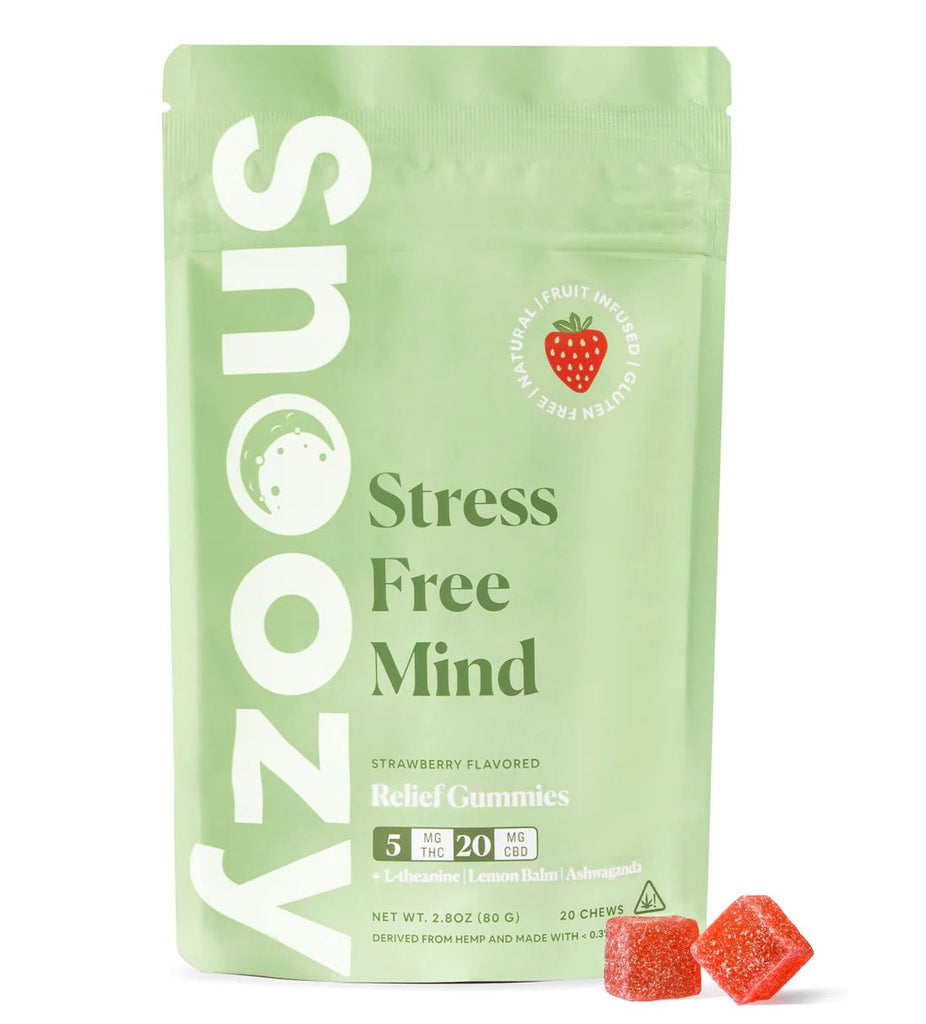 Snoozy Delta 9 THC Gummies for Stress Relief - 20ct bag - Bandit Distribution
