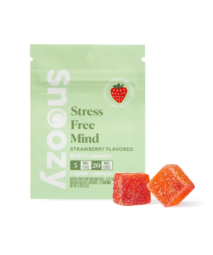 Snoozy Delta 9 THC Stress Relief Gummies - 2 Pack - HempWholesaler.com