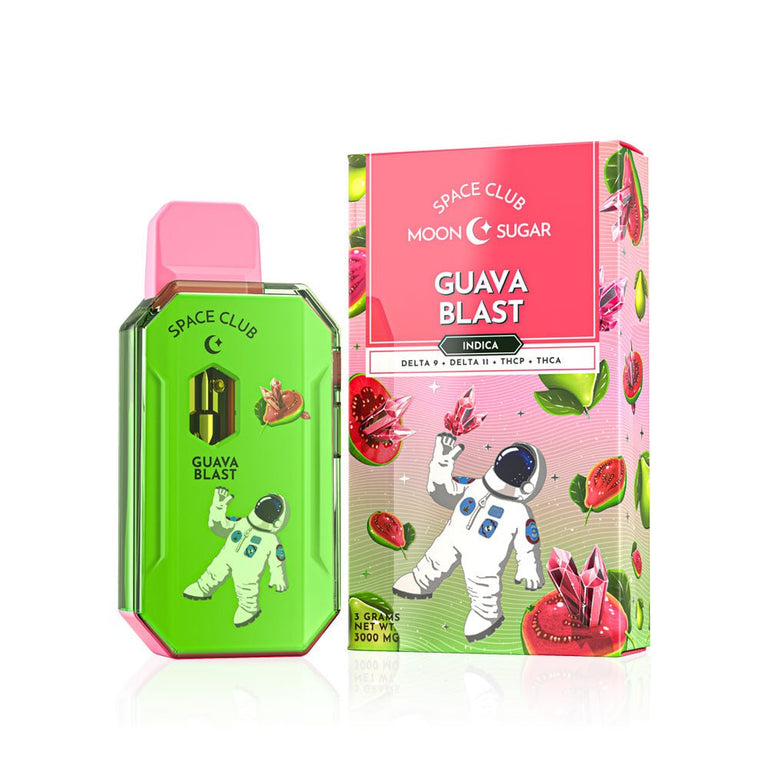 CLEARANCE - Space Club 3g Disposables - THCa+D9+D11+THCp - Guava Blast   Bandit Distribution