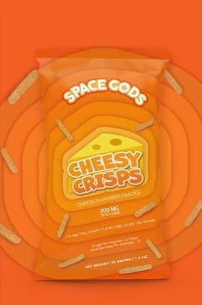 Space Gods - Space Crisps - Cheesy Crisps - 200mg