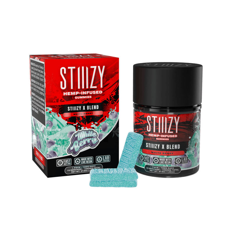 Stiiizy X Blend Infused Gummies - White Berry - Bandit Distribution