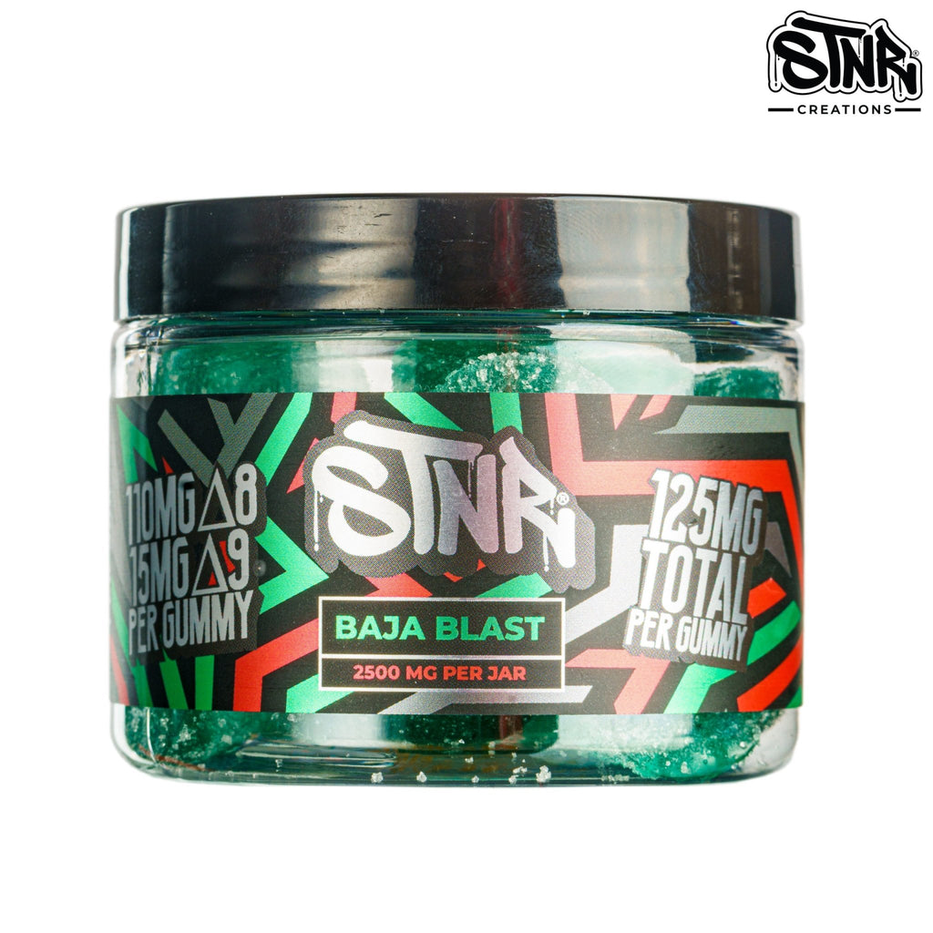 Stnr Baja Blast ∆8+∆9 Gummies | 2500mg Jar - Baja Blast - Bandit Distribution