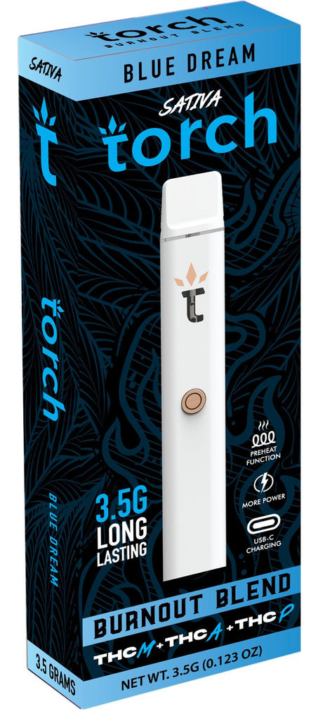 Torch Burnout Blend Disposable THC-M + THC-A + THC-P - 3.5g - Blue Dream (Sativa) - Bandit Distribution