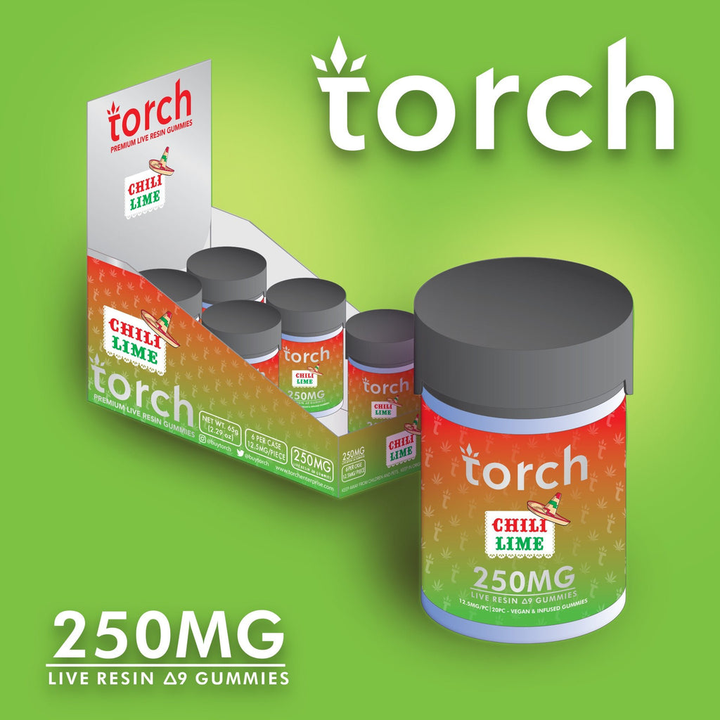 Torch Live Resin Delta 9 Gummies - 250mg - Chili Lime