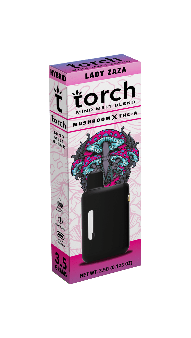 Torch Mind Melt 3.5g Black Series Mushrooms x THCA Disposable - Lady Z