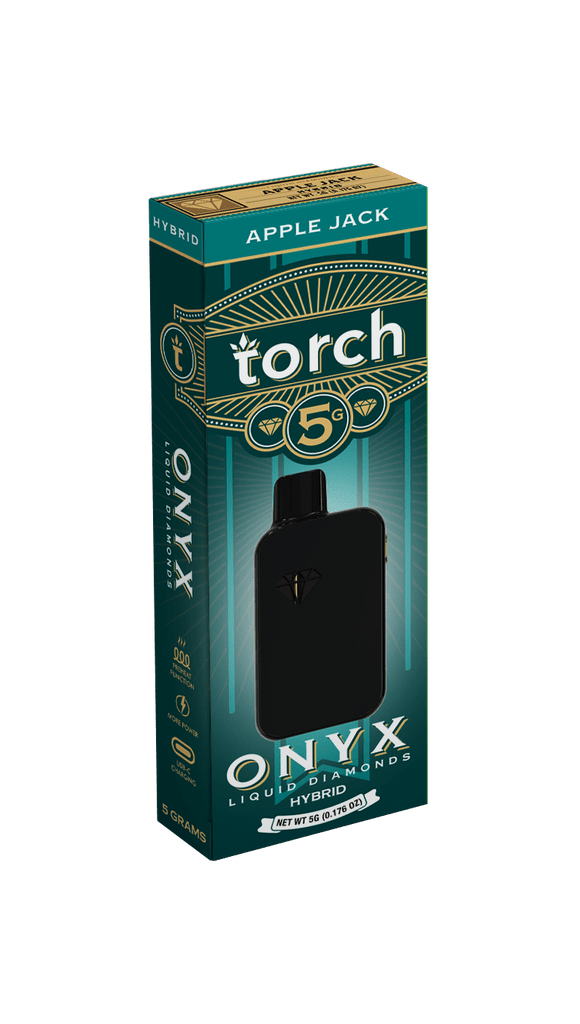 Torch Onyx 5g Liquid Diamonds Disposable THCa - Apple Jack - HempWholesaler.com