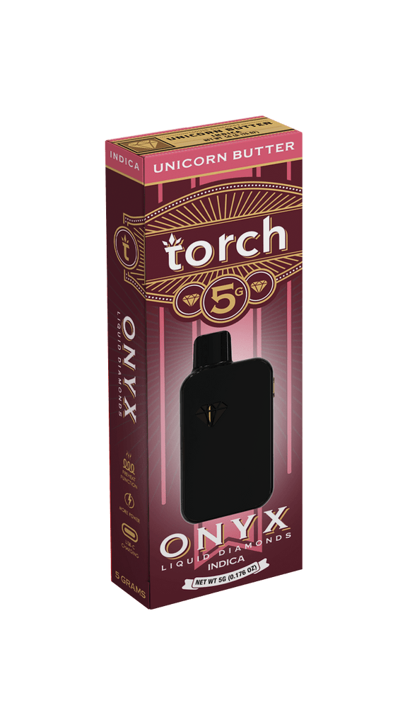 Torch Onyx 5g Liquid Diamonds Disposable THCa - Unicorn Butter - HempWholesaler.com