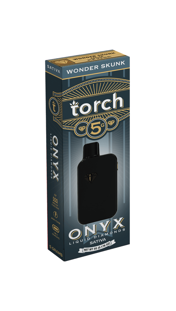 Torch Onyx 5g Liquid Diamonds Disposable THCa - Wonder Skunk - HempWholesaler.com