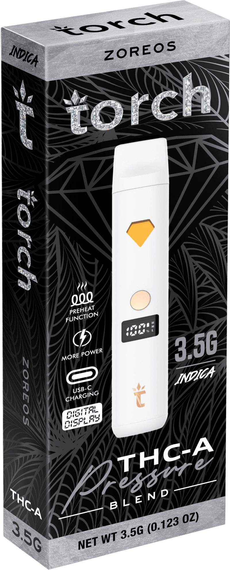 Torch Pressure 3.5g Thca Pressure Blend Disposables - Zoreos - HempWholesaler.com