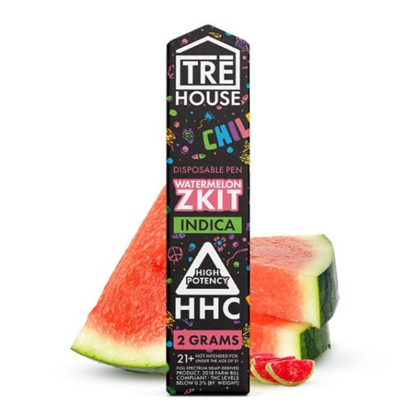 Tre House HHC Vape Pen - Watermelon Zkit - Indica 2g