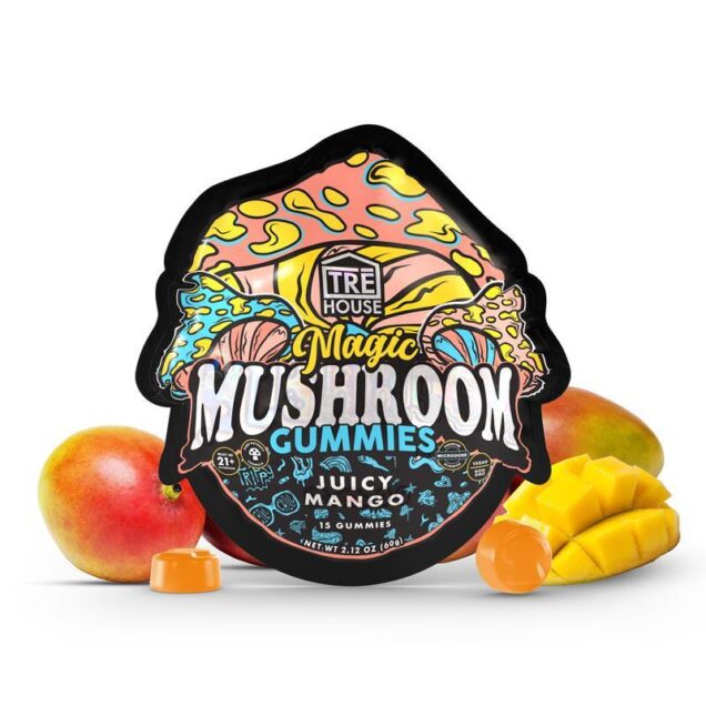 Tre House Juicy Mango Magic Mushroom Gummies - HempWholesaler.com
