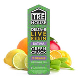 Tre House Live Resin Delta 8 Vape Pen – Green Crack 2g Disposable