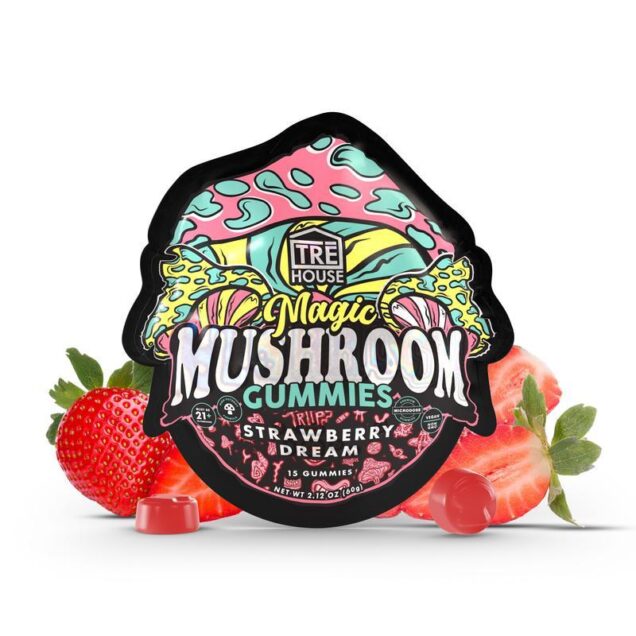 Tre House Strawberry Dream Magic Mushroom Gummies - HempWholesaler.com
