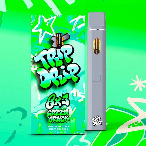 Trip Drip 8x3 - 3g Disposable Blend - 3000mg - Green Crack - Bandit Distribution