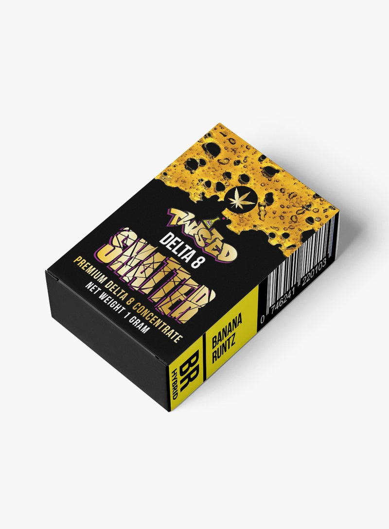 Twisted Brands DELTA 8 Shatter – Banana Runtz