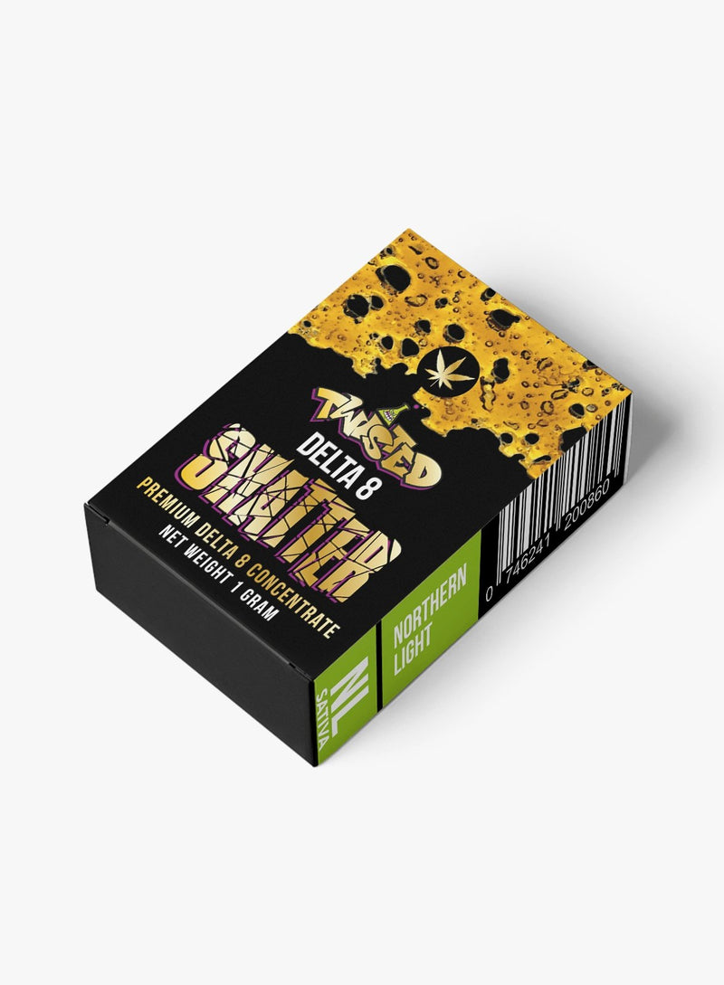 Twisted Brands DELTA 8 Shatter – Northern Lights