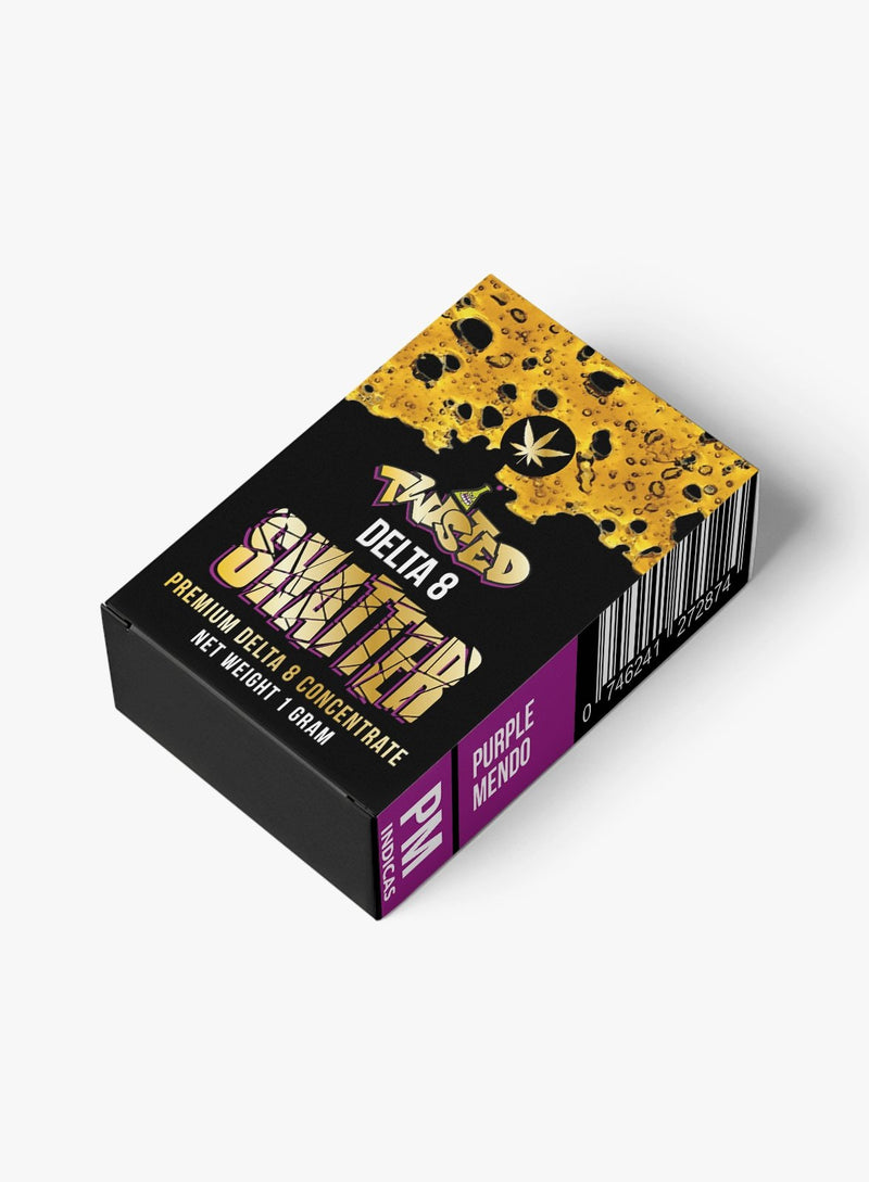Twisted Brands DELTA 8 Shatter – Purple Mendo
