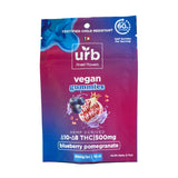 Urb Delta 10/ Delta 8 THC Gummies - Blueberry Pomegranate (Vegan) 500MG