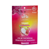 Urb Delta 10/ Delta 8 THC Gummies - Dragonfruit Kiwi Watermelon (Vegan) 500MG