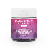Urb Delta 9 THC 300MG Gummies - Dragonfruit Paradise - Bandit Distribution